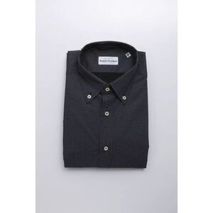 Robert Friedman Black Cotton Men Men's Shirt